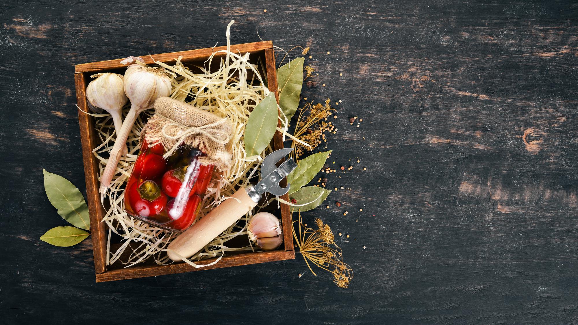 Subscription box with fresh ingredients